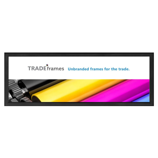 12x36 TRADEframe Black Snap Frame 12x36 - 1.2 inch profile - Snap Frames Direct
