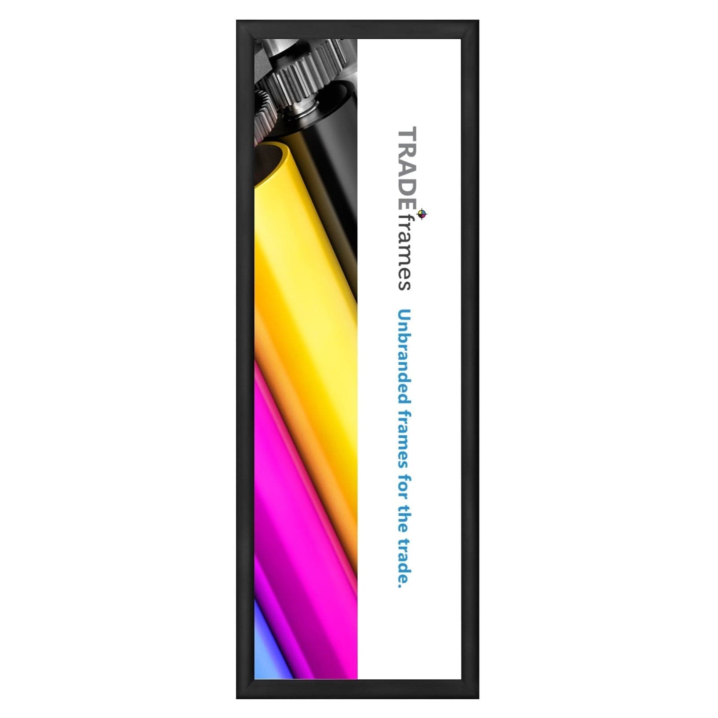 12x36 TRADEframe Black Snap Frame 12x36 - 1.2 inch profile - Snap Frames Direct