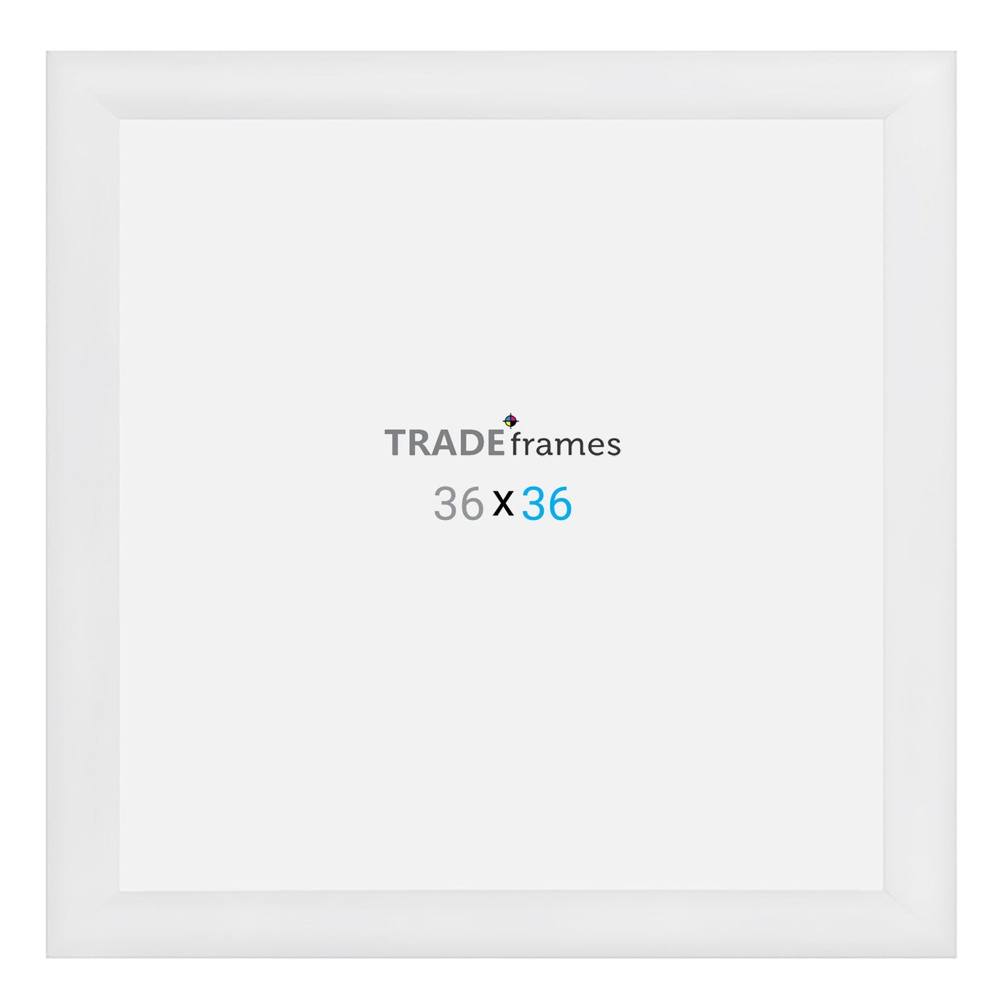 36x36 TRADEframe White Snap Frame 36x36 - 1.2 inch profile - Snap Frames Direct