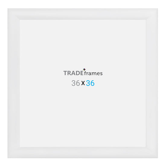 36x36 TRADEframe White Snap Frame 36x36 - 1.2 inch profile - Snap Frames Direct
