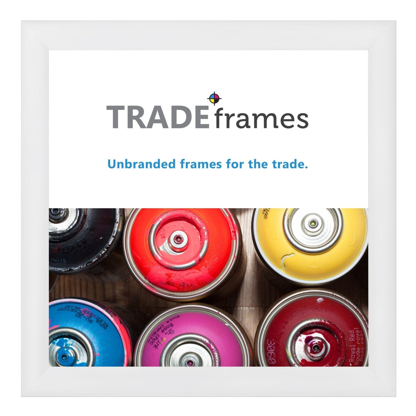 36x36 TRADEframe White Snap Frame 36x36 - 1.2 inch profile - Snap Frames Direct
