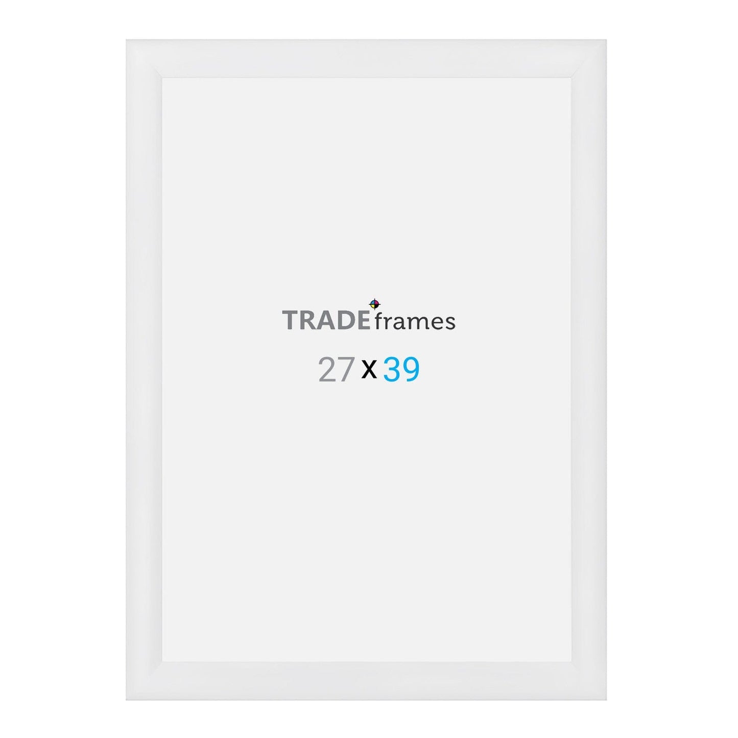 27x39 TRADEframe White Snap Frame 27x39 - 1.2 inch profile - Snap Frames Direct