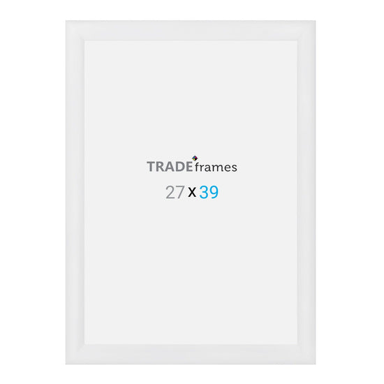 27x39 TRADEframe White Snap Frame 27x39 - 1.2 inch profile - Snap Frames Direct