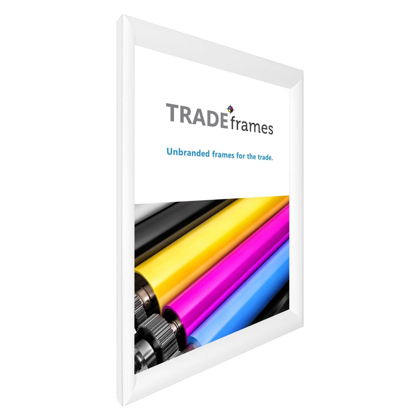 27x39 TRADEframe White Snap Frame 27x39 - 1.2 inch profile - Snap Frames Direct