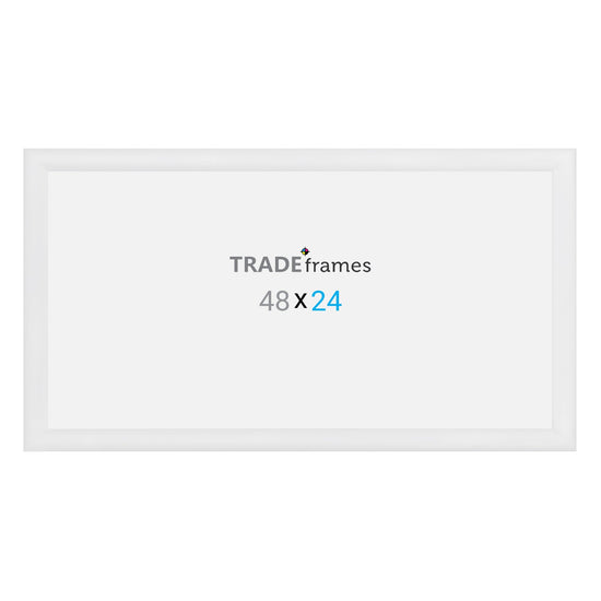 24x48 TRADEframe White Snap Frame 24x48 - 1.2 inch profile - Snap Frames Direct