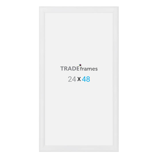24x48 TRADEframe White Snap Frame 24x48 - 1.2 inch profile - Snap Frames Direct