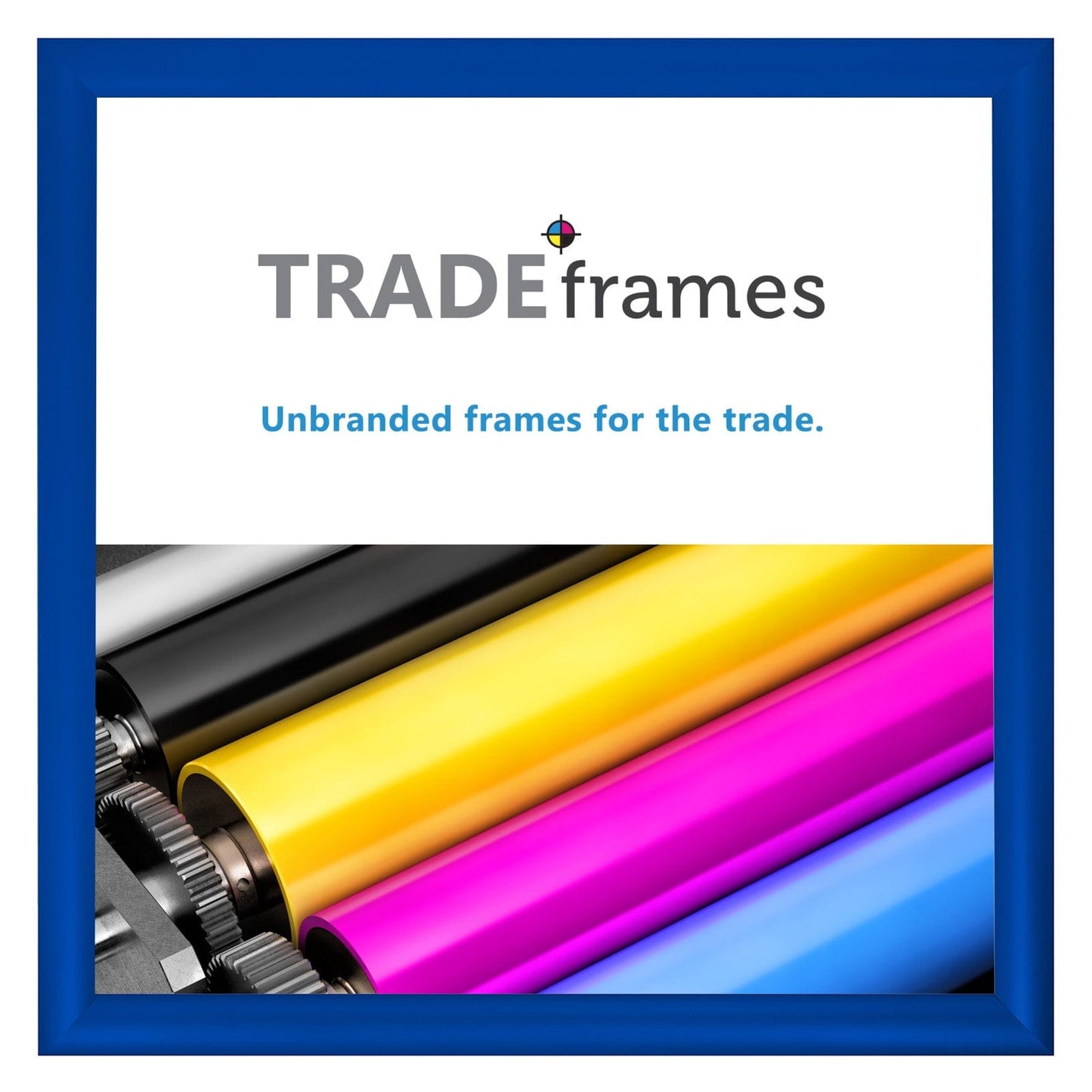 24x24  TRADEframe Blue Snap Frame 24x24 - 1.2 inch profile - Snap Frames Direct