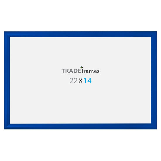 14x22  TRADEframe Blue Snap Frame 14x22 - 1.2 inch profile - Snap Frames Direct