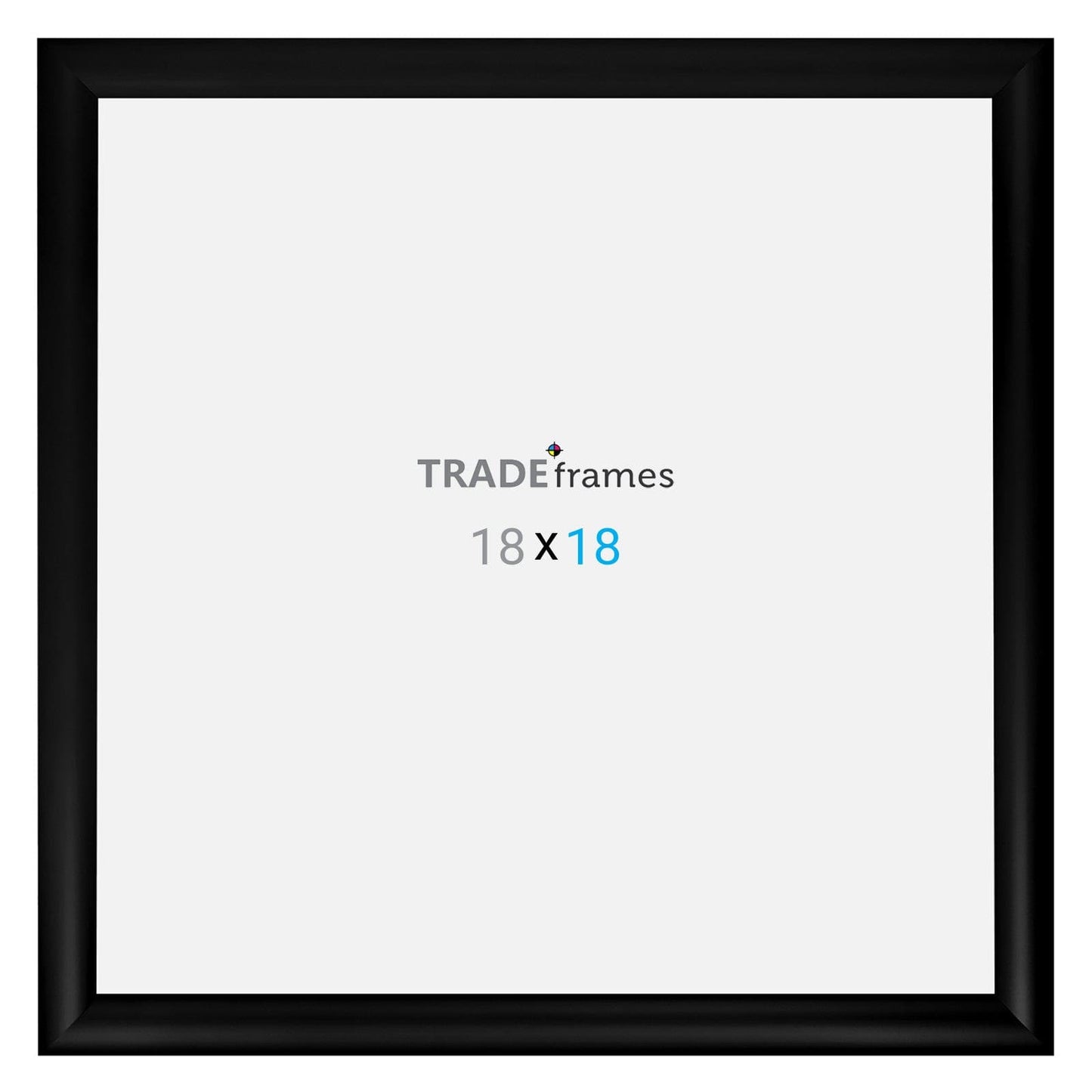 18x18 TRADEframe Black Snap Frame 18x18 - 1.2 inch profile - Snap Frames Direct
