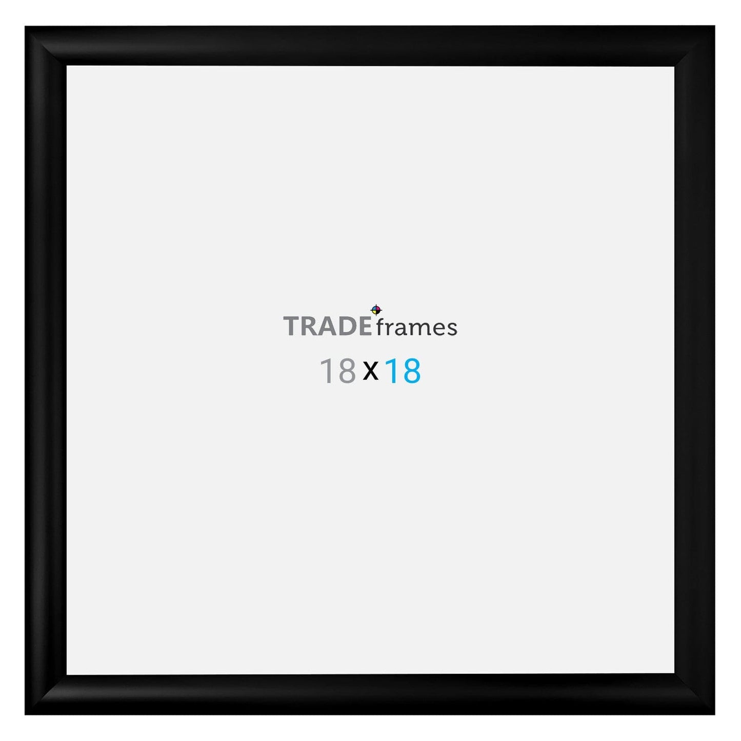 18x18 TRADEframe Black Snap Frame 18x18 - 1.2 inch profile - Snap Frames Direct