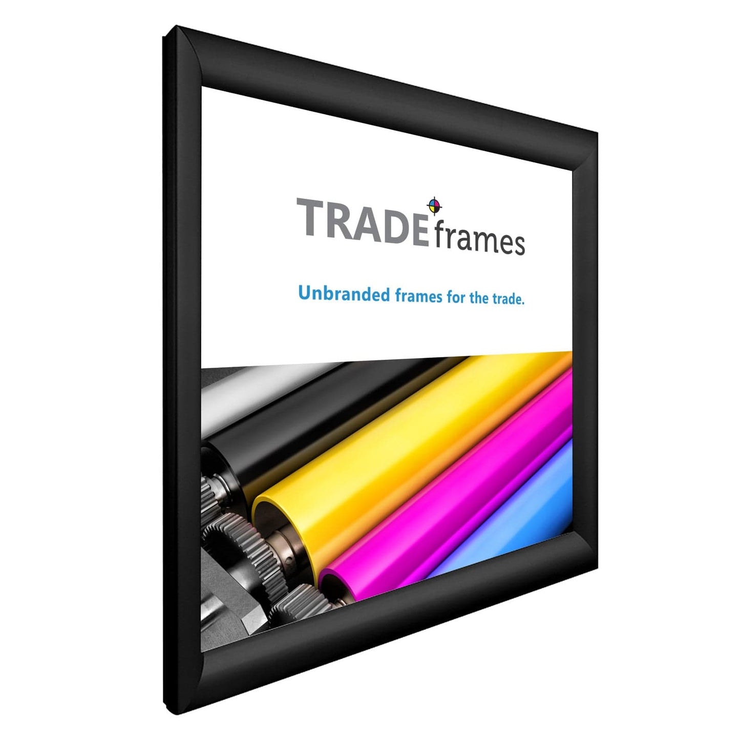 18x18 TRADEframe Black Snap Frame 18x18 - 1.2 inch profile - Snap Frames Direct