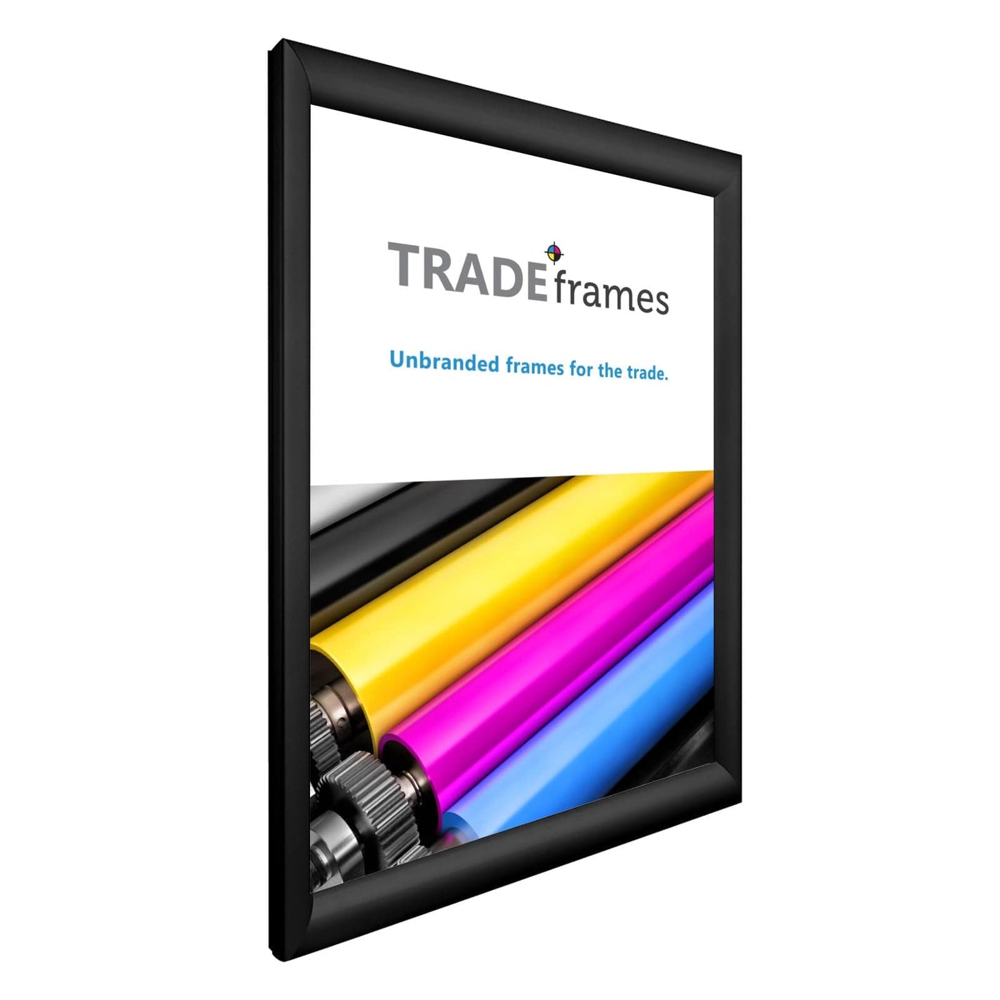 17x23 TRADEframe Black Snap Frame 17x23 - 1.2 inch profile - Snap Frames Direct