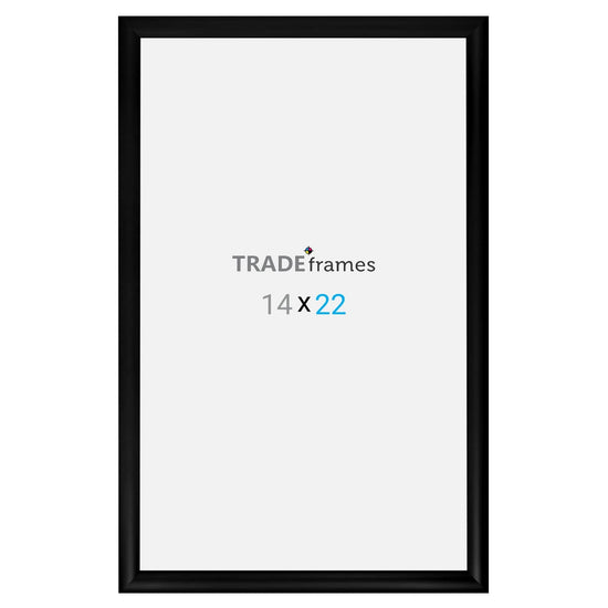 14x22 TRADEframe Black Snap Frame 14x22 - 1.2 inch profile - Snap Frames Direct