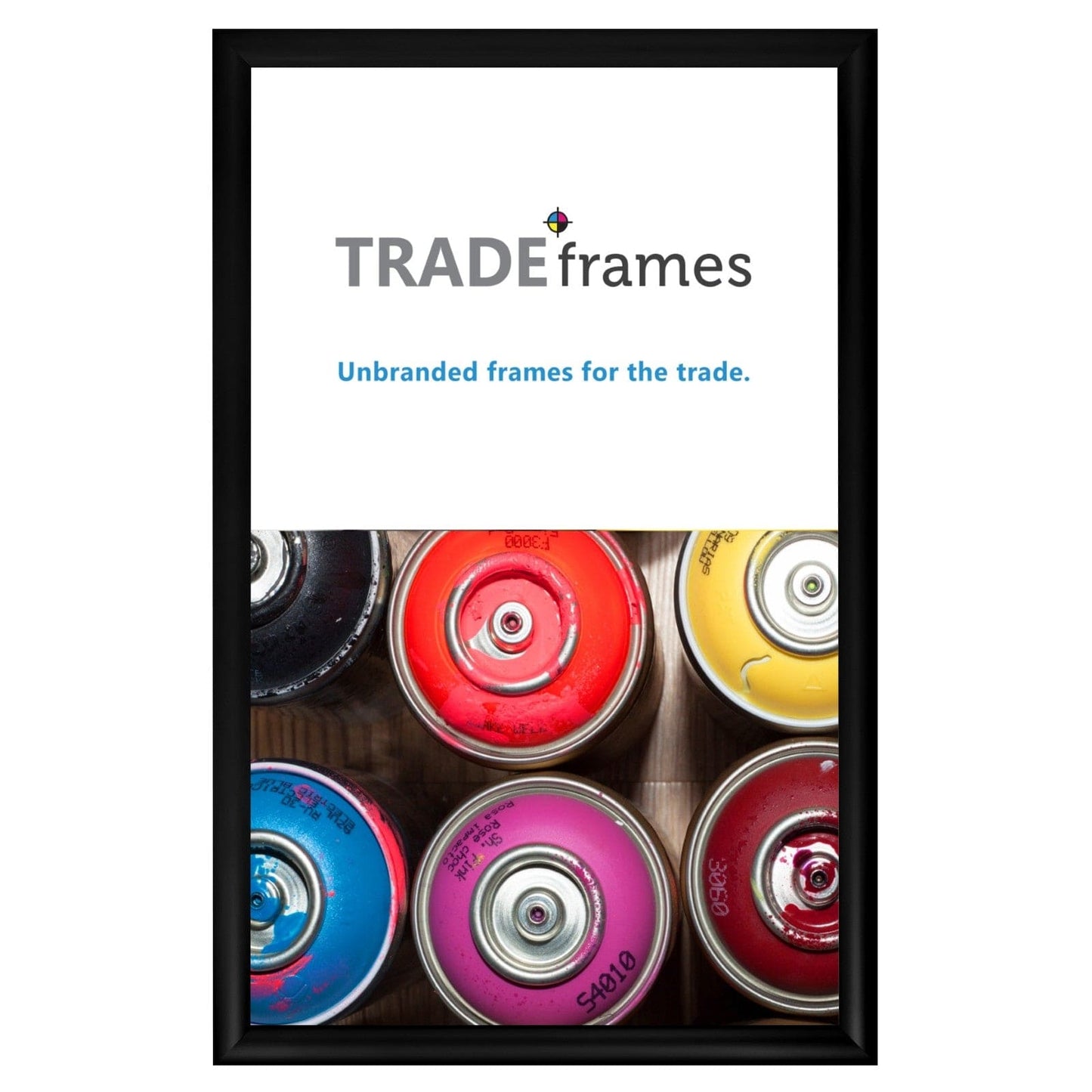 14x22 TRADEframe Black Snap Frame 14x22 - 1.2 inch profile - Snap Frames Direct