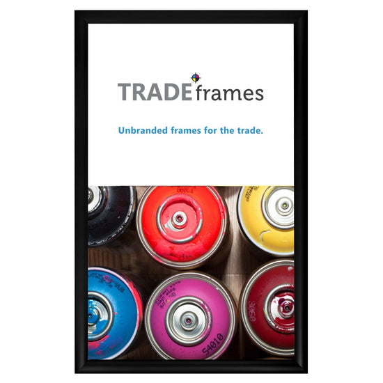 14x22 TRADEframe Black Snap Frame 14x22 - 1.2 inch profile - Snap Frames Direct