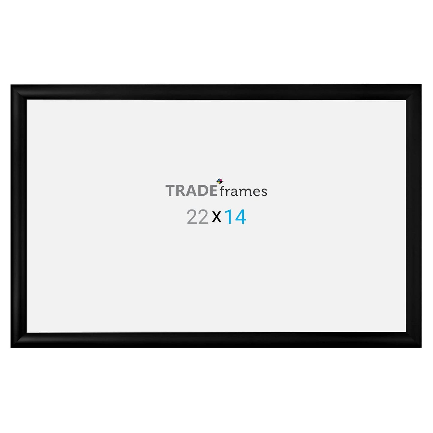 14x22 TRADEframe Black Snap Frame 14x22 - 1.2 inch profile - Snap Frames Direct