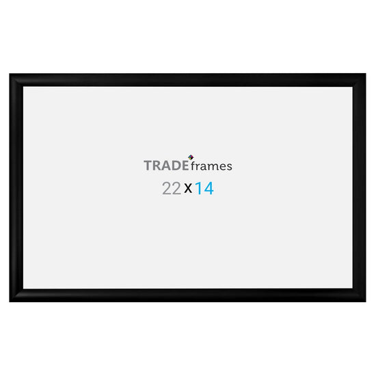 14x22 TRADEframe Black Snap Frame 14x22 - 1.2 inch profile - Snap Frames Direct