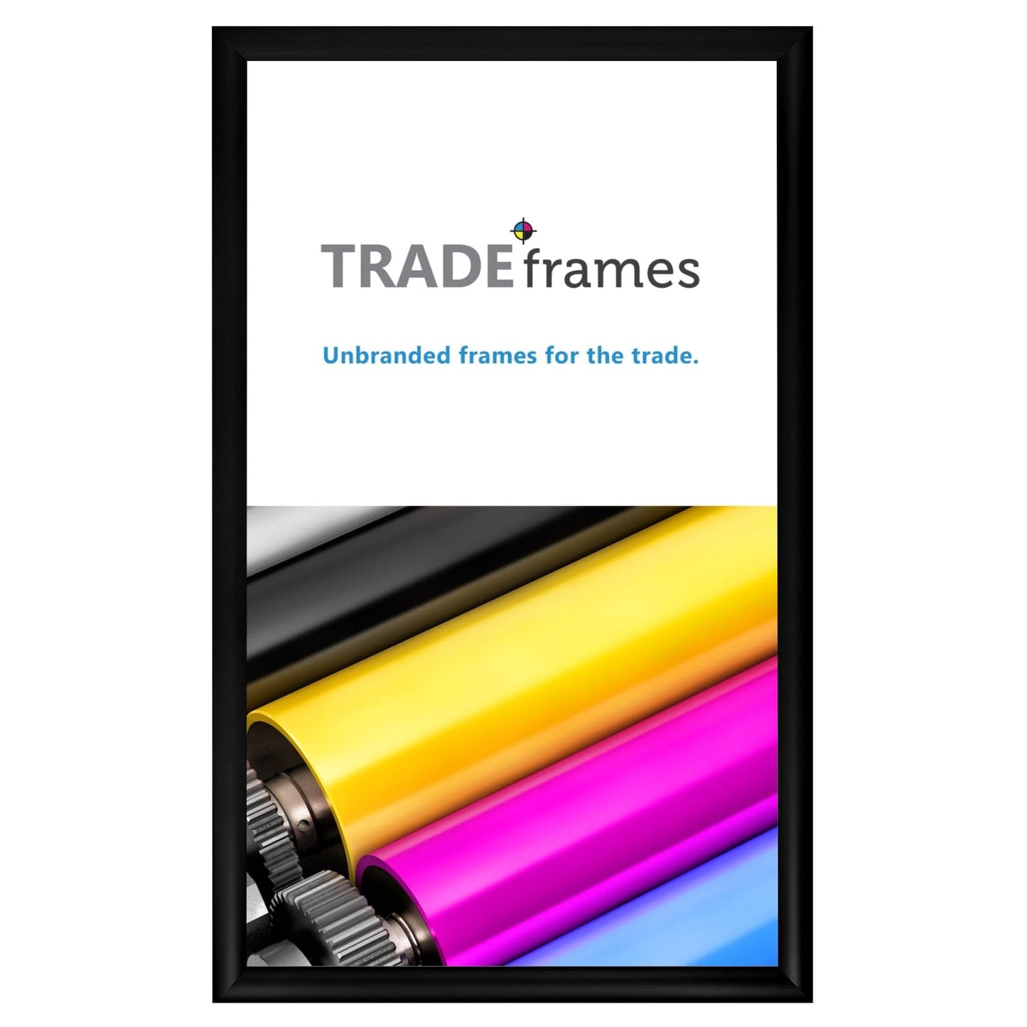 12x20 TRADEframe Black Snap Frame 12x20 - 1.2 inch profile - Snap Frames Direct