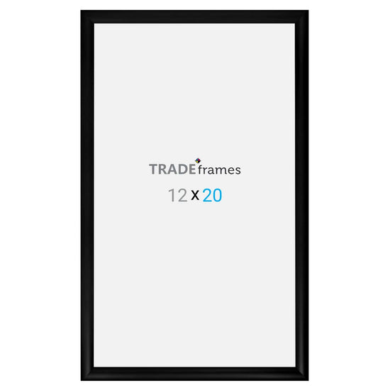 12x20 TRADEframe Black Snap Frame 12x20 - 1.2 inch profile - Snap Frames Direct