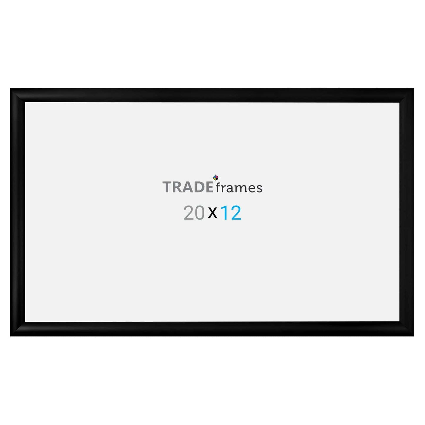 12x20 TRADEframe Black Snap Frame 12x20 - 1.2 inch profile - Snap Frames Direct