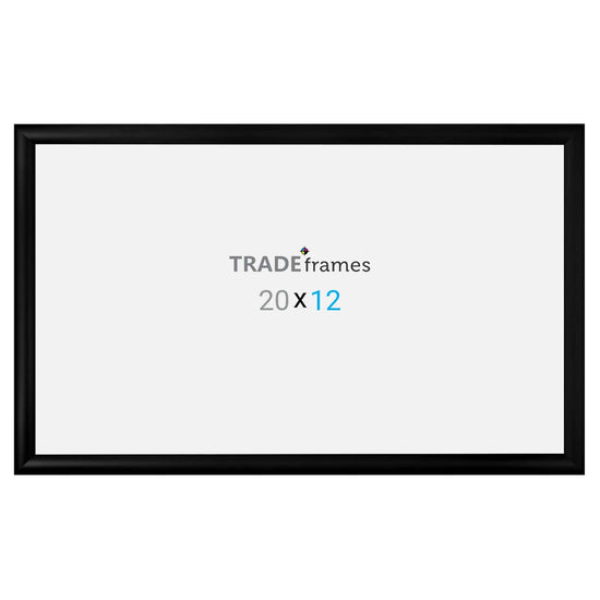 12x20 TRADEframe Black Snap Frame 12x20 - 1.2 inch profile - Snap Frames Direct
