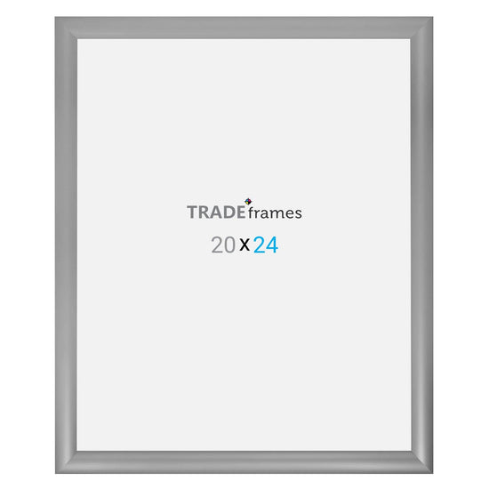 20x24  TRADEframe Silver Snap Frame 20x24 - 1.2 inch profile - Snap Frames Direct