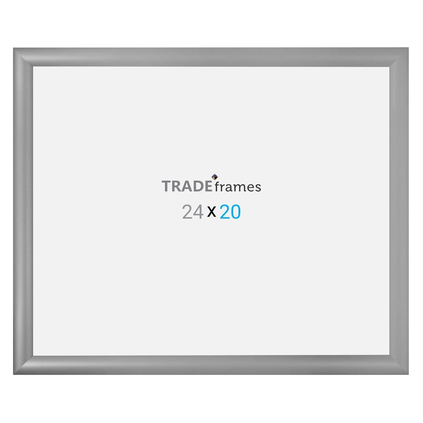 20x24  TRADEframe Silver Snap Frame 20x24 - 1.2 inch profile - Snap Frames Direct