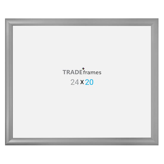 20x24  TRADEframe Silver Snap Frame 20x24 - 1.2 inch profile - Snap Frames Direct