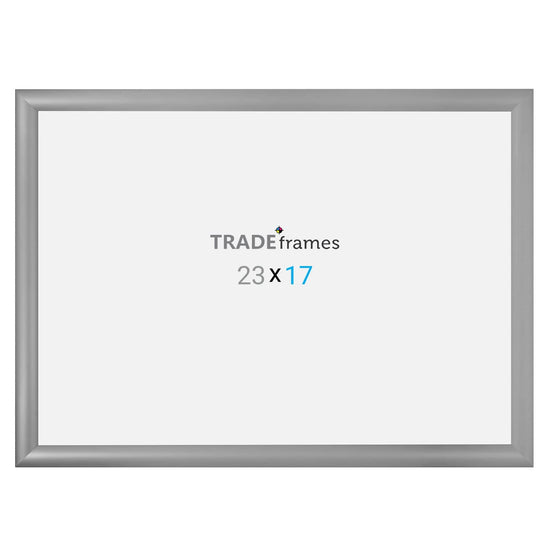17x23  TRADEframe Silver Snap Frame 17x23 - 1.2 inch profile - Snap Frames Direct