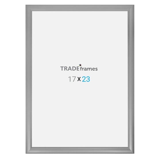17x23  TRADEframe Silver Snap Frame 17x23 - 1.2 inch profile - Snap Frames Direct