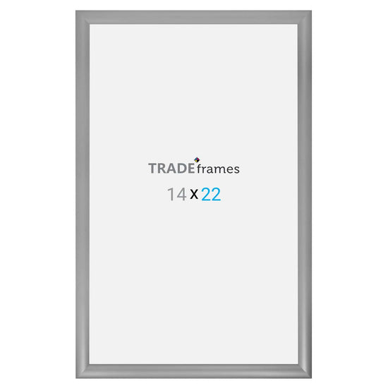 14x22  TRADEframe Silver Snap Frame 14x22 - 1.2 inch profile - Snap Frames Direct