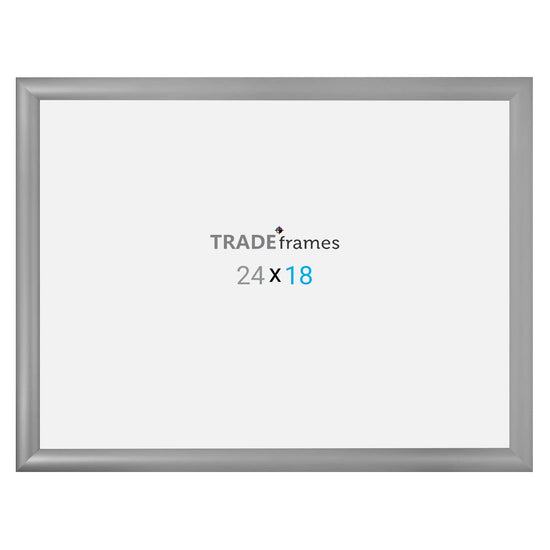 18x24 Silver TRADEframe Snap Frame - 1.2" Profile - Snap Frames Direct