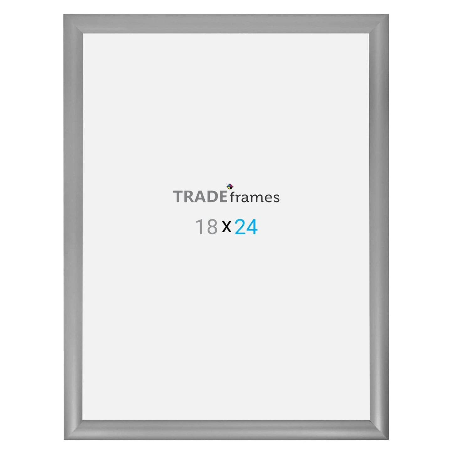 18x24 Silver TRADEframe Snap Frame - 1.2" Profile - Snap Frames Direct