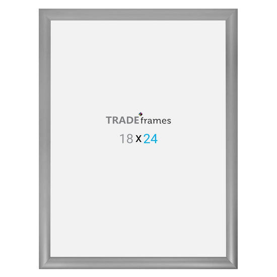 18x24 Silver TRADEframe Snap Frame - 1.2" Profile - Snap Frames Direct