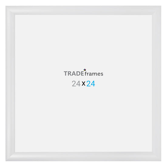 24x24 TRADEframe White Snap Frame 24x24 - 1.2 inch profile - Snap Frames Direct