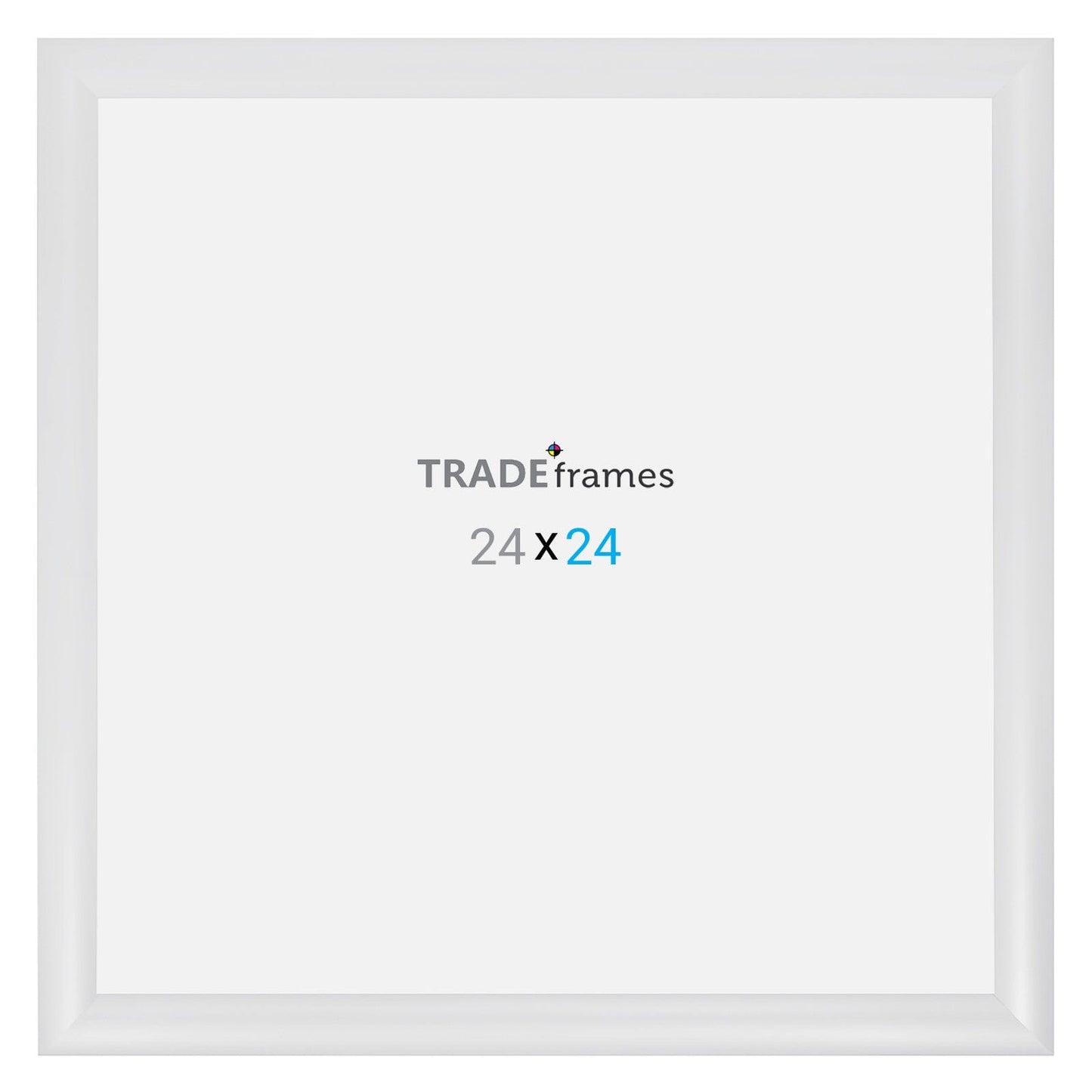 24x24 TRADEframe White Snap Frame 24x24 - 1.2 inch profile - Snap Frames Direct