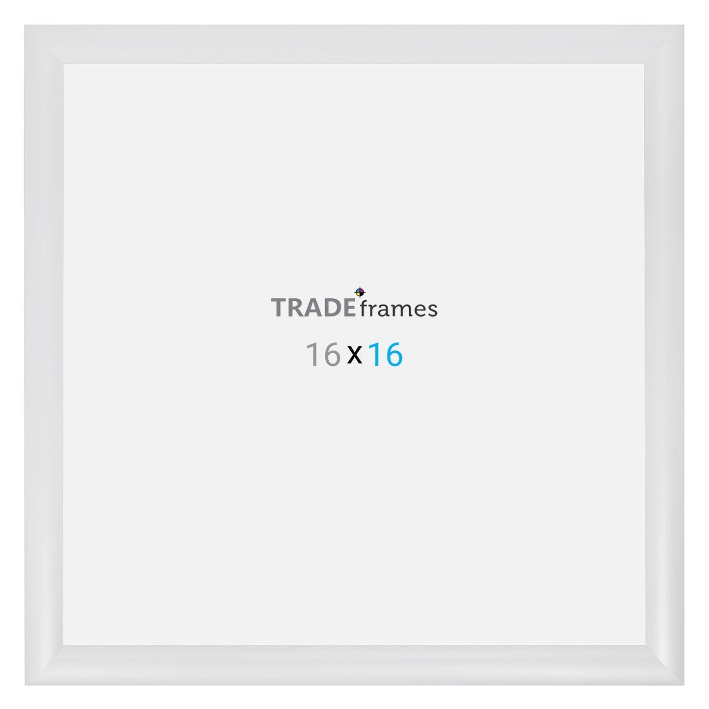 16x16 TRADEframe White Snap Frame 16x16 - 1.2 inch profile - Snap Frames Direct