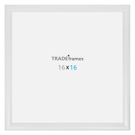 16x16 TRADEframe White Snap Frame 16x16 - 1.2 inch profile - Snap Frames Direct