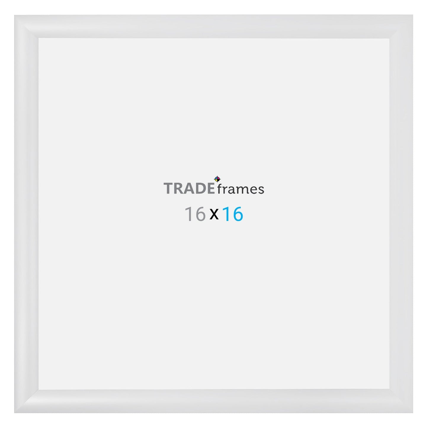 16x16 TRADEframe White Snap Frame 16x16 - 1.2 inch profile - Snap Frames Direct