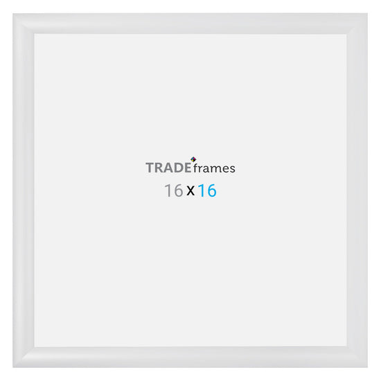 16x16 TRADEframe White Snap Frame 16x16 - 1.2 inch profile - Snap Frames Direct