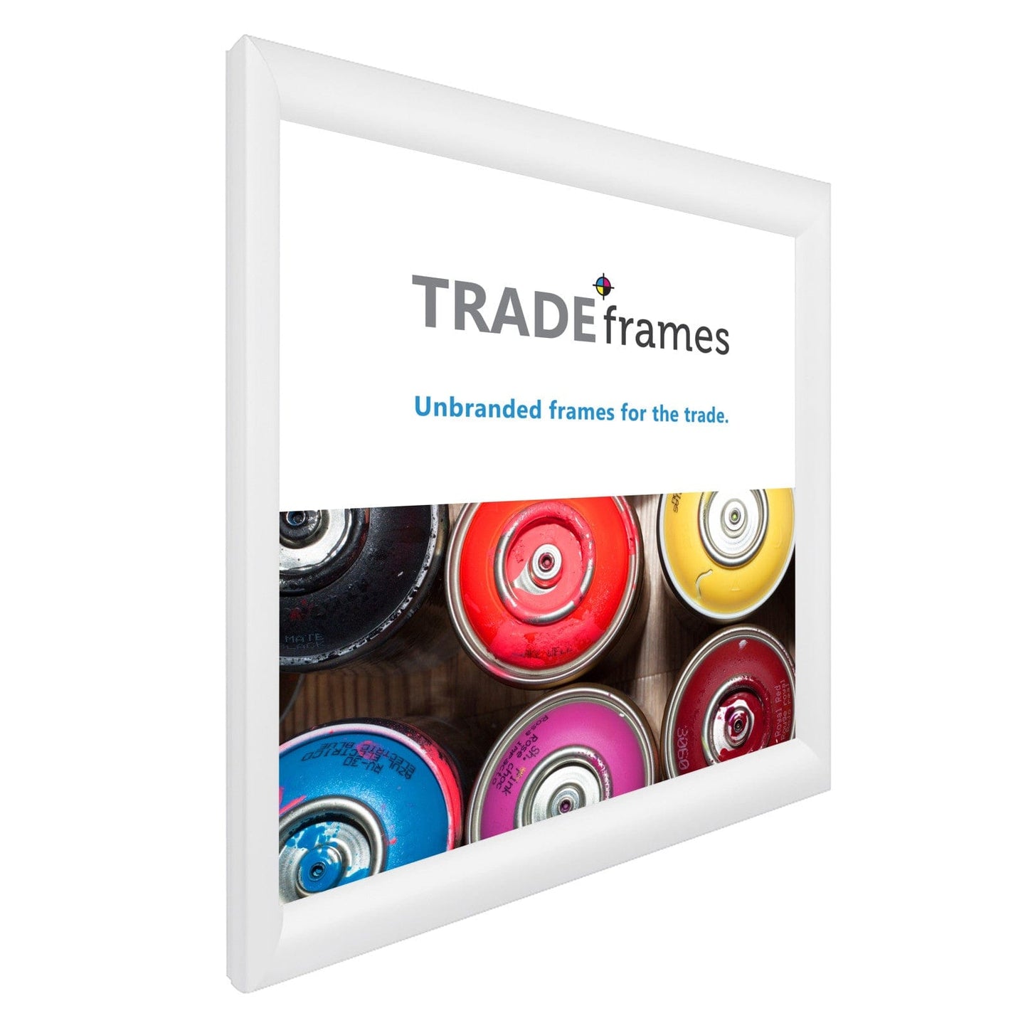 16x16 TRADEframe White Snap Frame 16x16 - 1.2 inch profile - Snap Frames Direct