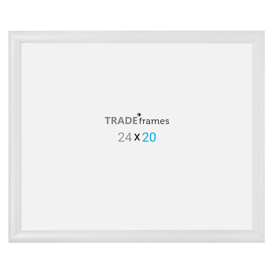 20x24 TRADEframe White Snap Frame 20x24 - 1.2 inch profile - Snap Frames Direct