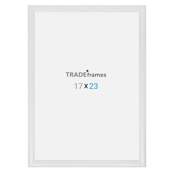 17x23 TRADEframe White Snap Frame 17x23 - 1.2 inch profile - Snap Frames Direct