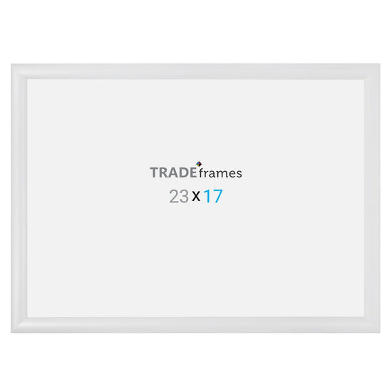 17x23 TRADEframe White Snap Frame 17x23 - 1.2 inch profile - Snap Frames Direct
