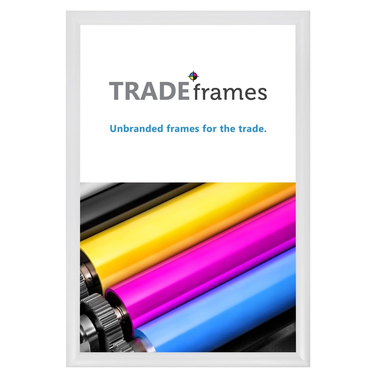 16x24 TRADEframe White Snap Frame 16x24 - 1.2 inch profile - Snap Frames Direct