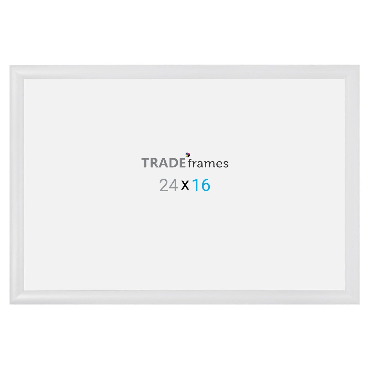 16x24 TRADEframe White Snap Frame 16x24 - 1.2 inch profile - Snap Frames Direct