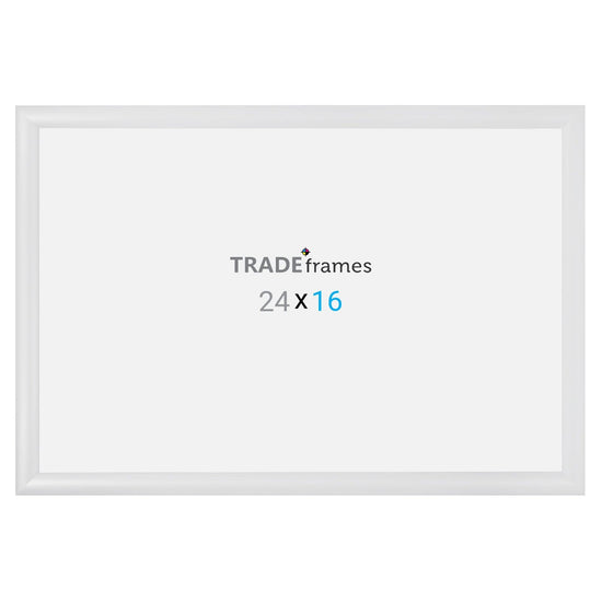 16x24 TRADEframe White Snap Frame 16x24 - 1.2 inch profile - Snap Frames Direct