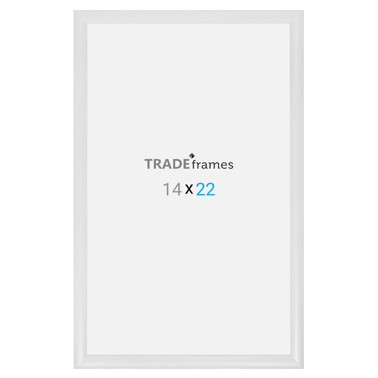 14x22 TRADEframe White Snap Frame 14x22 - 1.2 inch profile - Snap Frames Direct