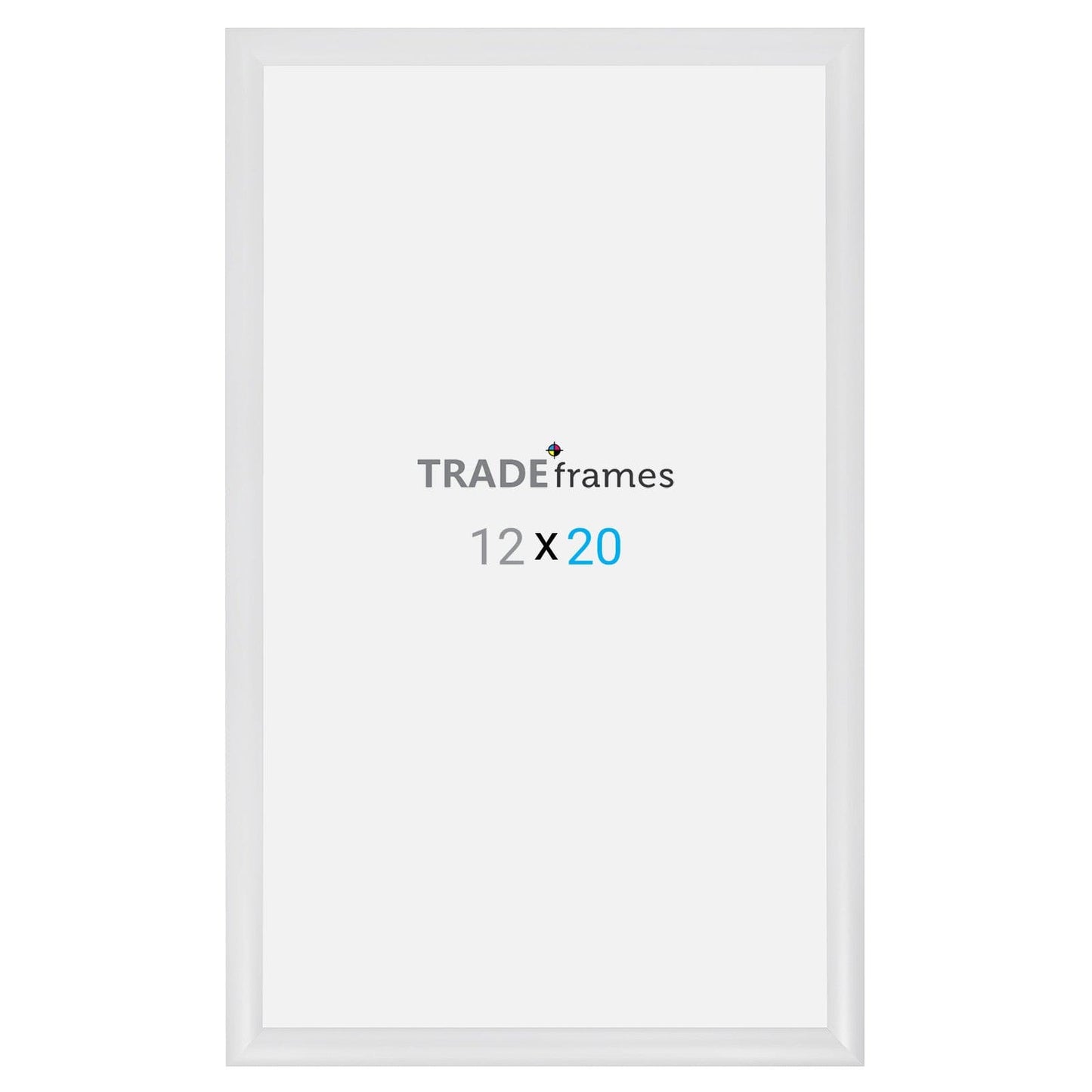 12x20 TRADEframe White Snap Frame 12x20 - 1.2 inch profile - Snap Frames Direct