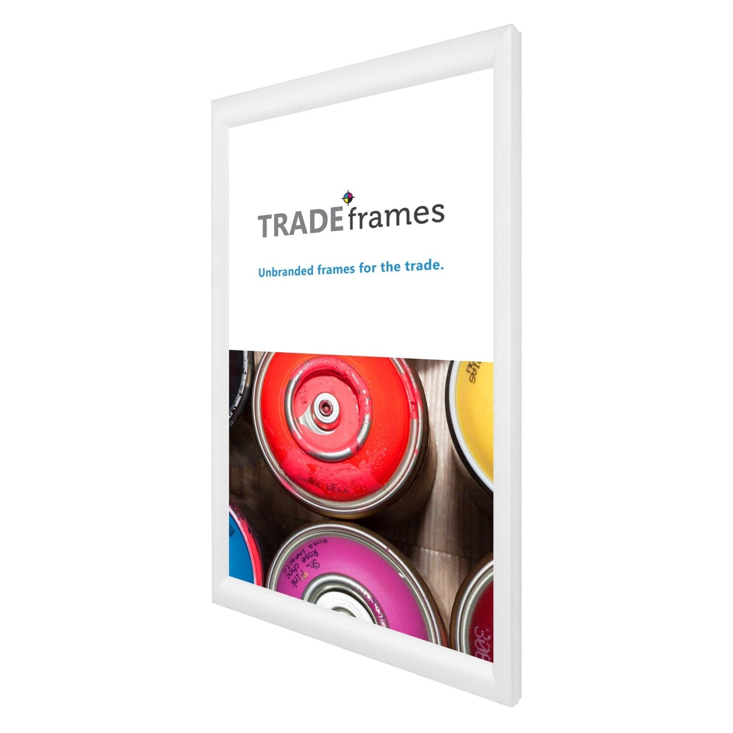 12x20 TRADEframe White Snap Frame 12x20 - 1.2 inch profile - Snap Frames Direct